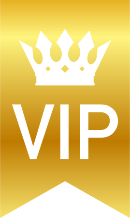 Gold VIP club label